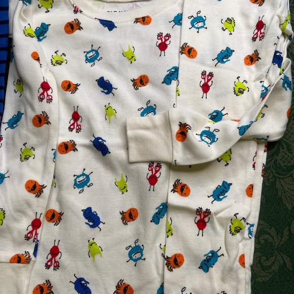 NWT 5T 5 4t 3t boy girl SNUGGLE MONSTER rainbow Old Navy pajamas 6P Bundle pride - Picture 4 of 12
